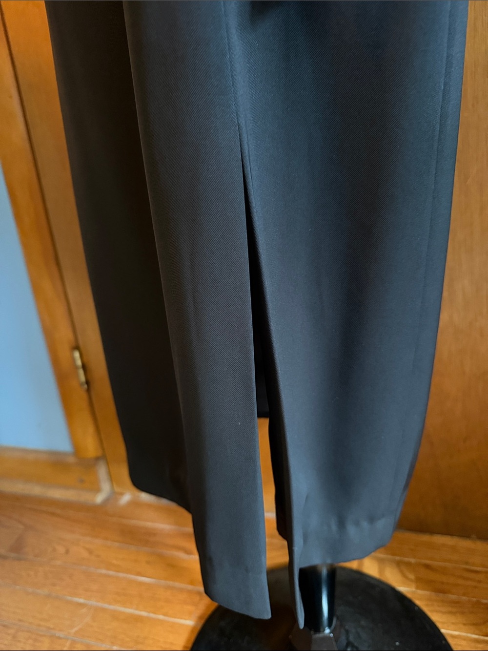 Vintage - Jones New York Black Classic Ankle Length Wrap Dress - Picture 5 of 9